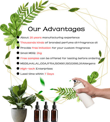 Fragrance Oil For Daily Air Freshener And Shampoo Making With Free Samples