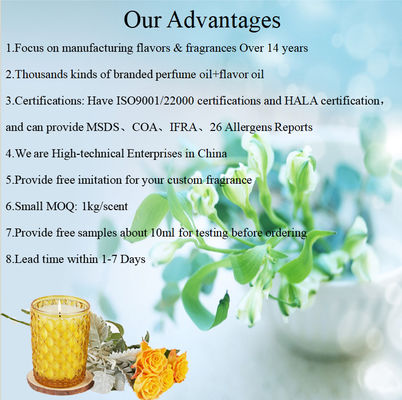 Concentrated Essential Oils For Candles Scent Designer Fragrance Distributor
